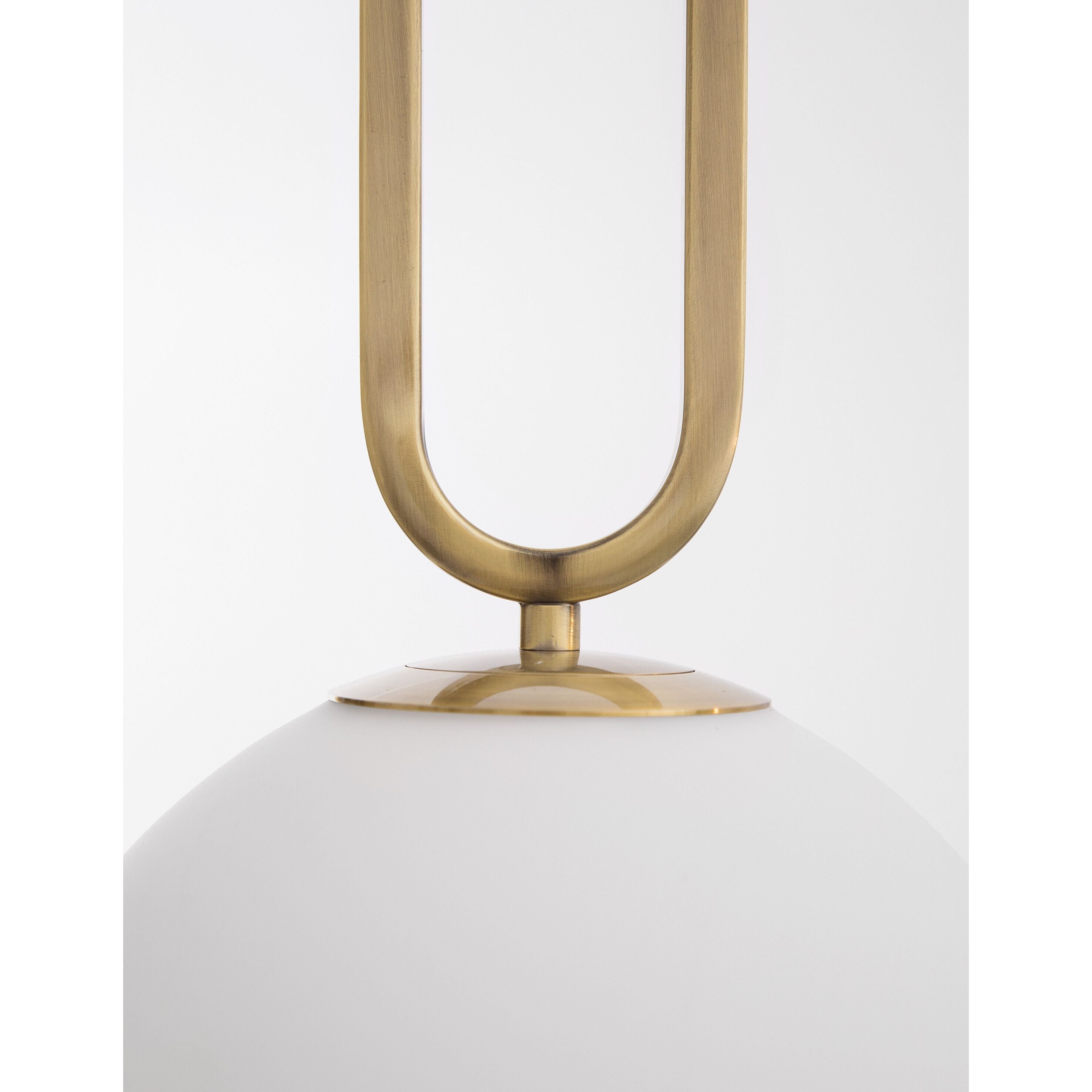 Hanglamp melkwitte glazen lampenkap - dimbaar