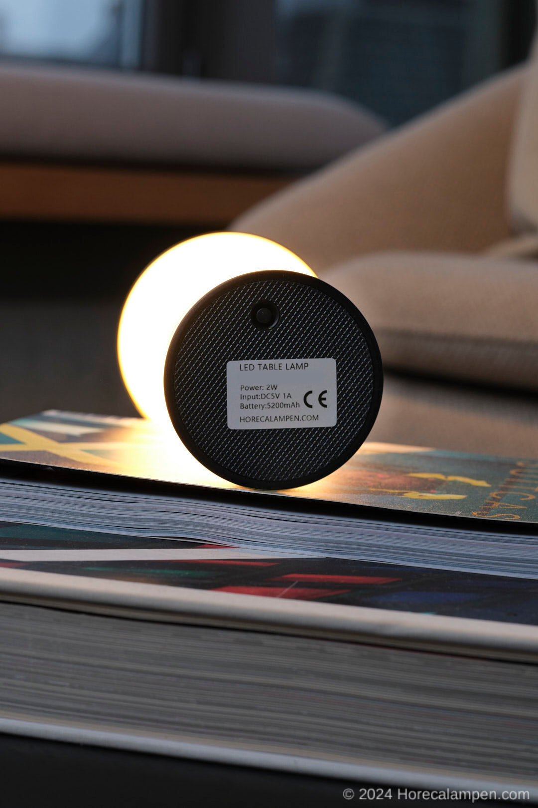 Table lamp gold Round head steel